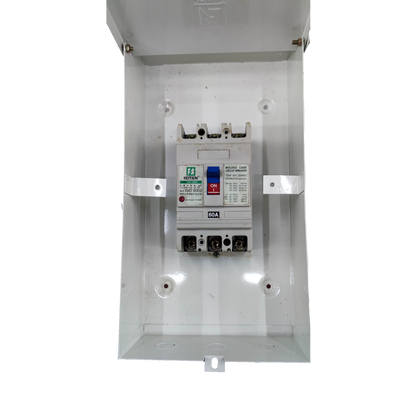Koten 60A Industrial Circuit Breaker 3Pole installed in a white protective enclosure