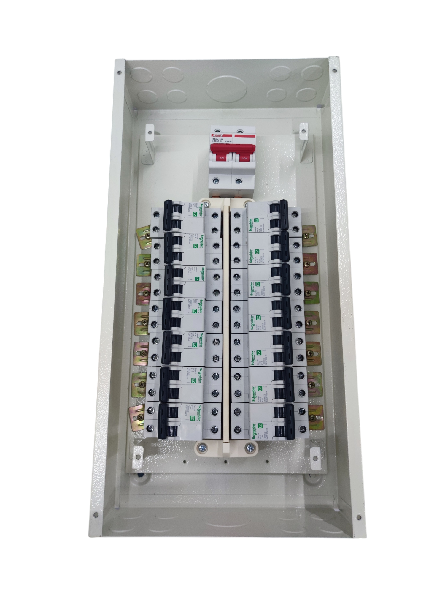 Koten panel board 125A 2P main with multiple circuit breakers for electrical systems
