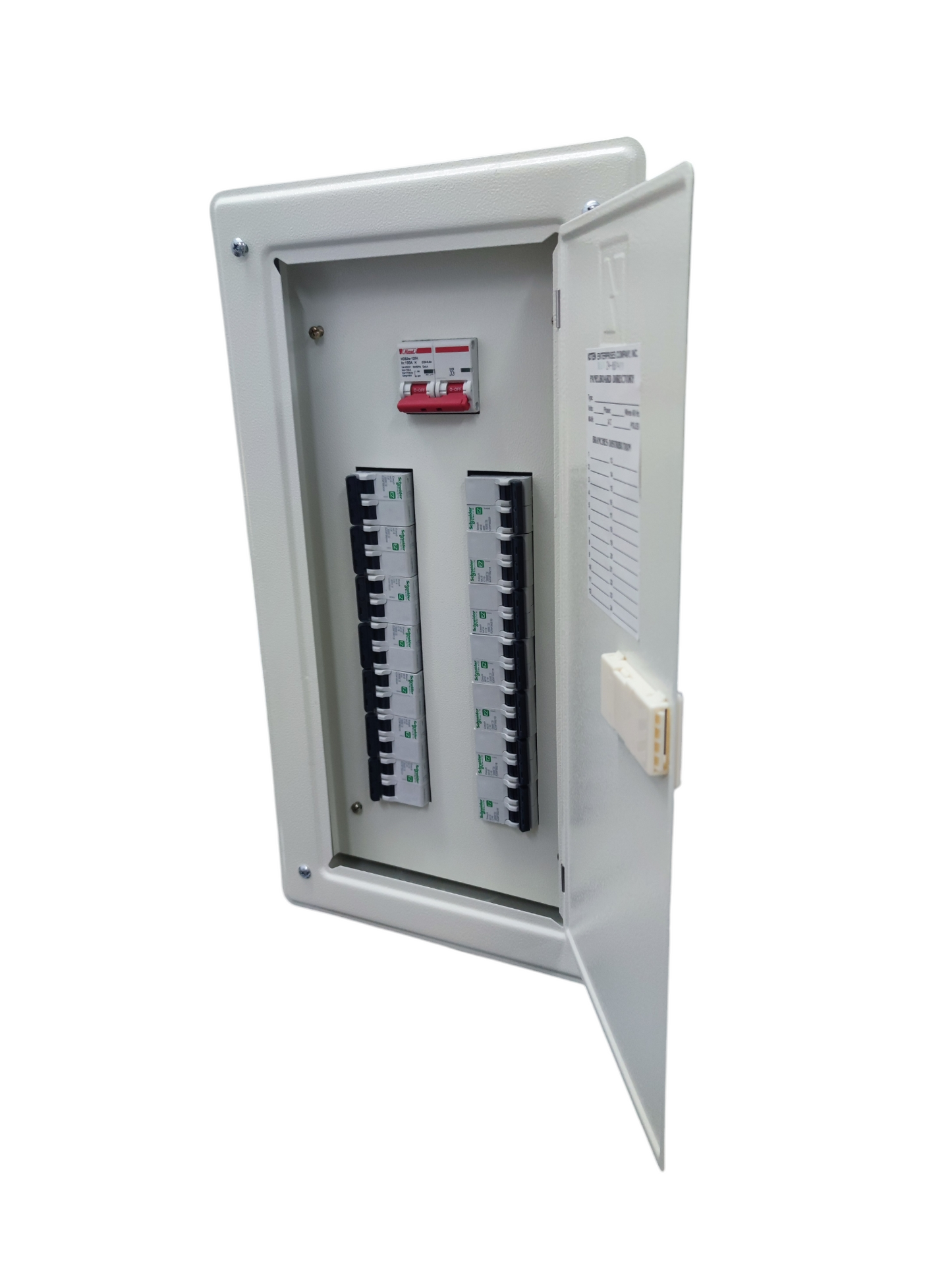 Koten panel board 125A 2P main with circuit breakers for electrical distribution