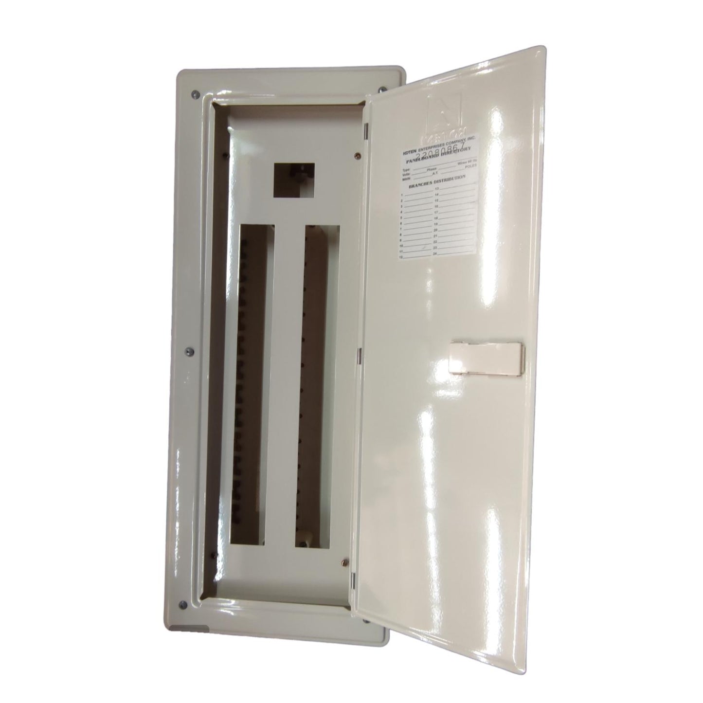Koten panel board 24 branches with a durable metal enclosure and a hinged door for easy access