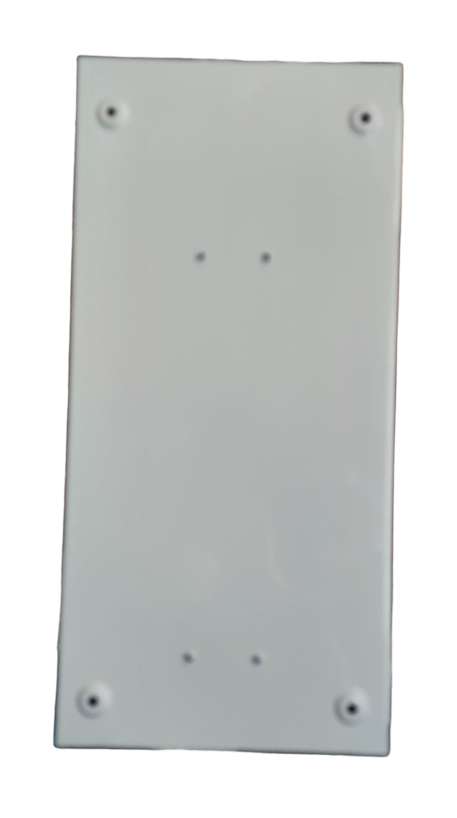 Electx Electrical Supply white rectangular panel board for miniature circuit breaker with screw mounting holes