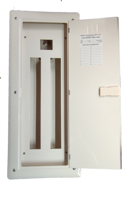 Koten electrical panel enclosure for Miniature Circuit Breaker 22 Branches with open white door