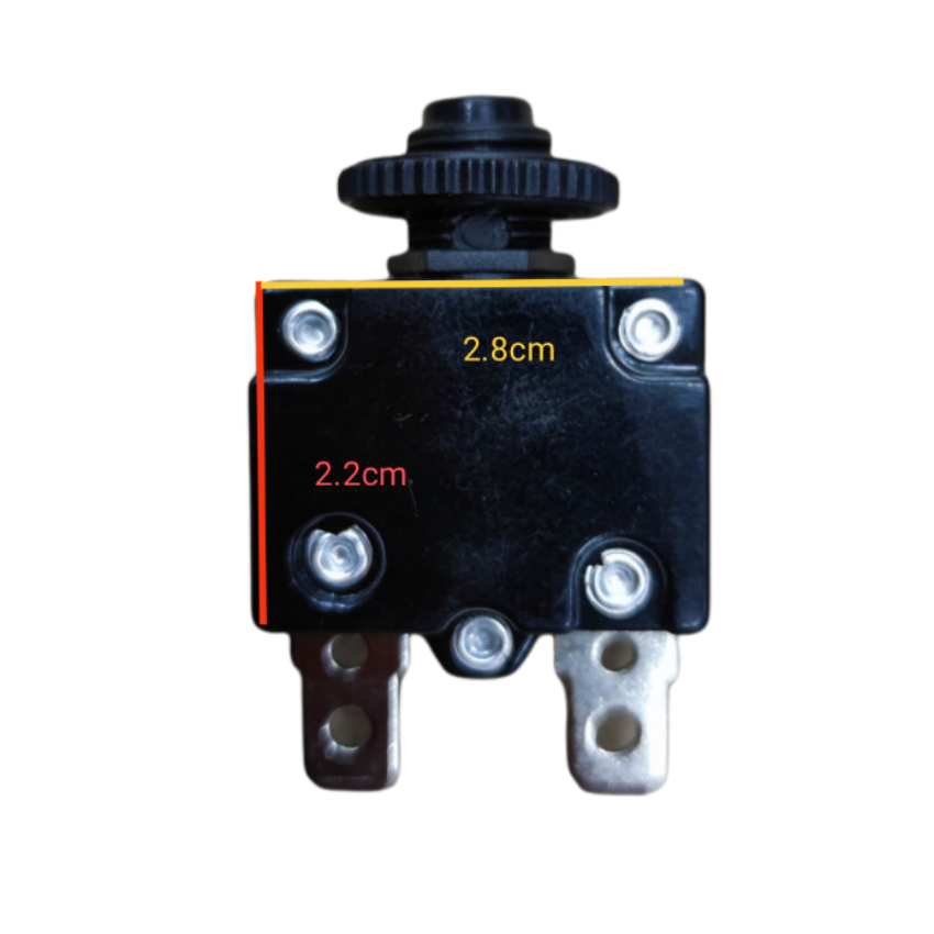 Kuoyuh 15A push to reset circuit breaker with compact design and durable connections for electrical safety