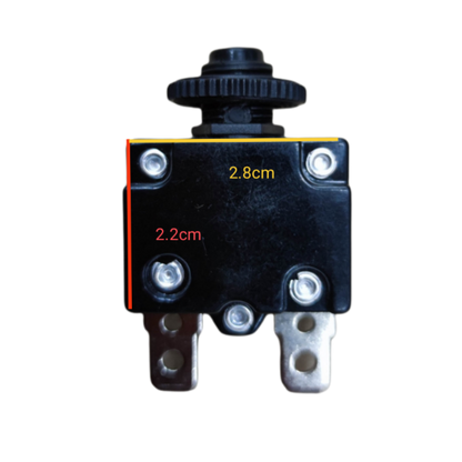Kuoyuh 15A push to reset circuit breaker with compact design and durable connections for electrical safety