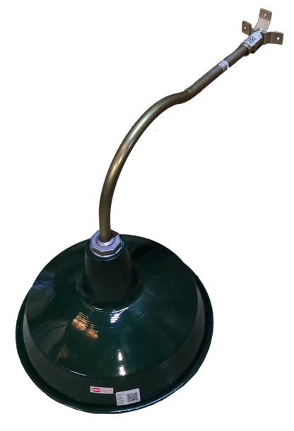 Amco 14 inch lamp cover with E27 socket in green for stylish lighting installations