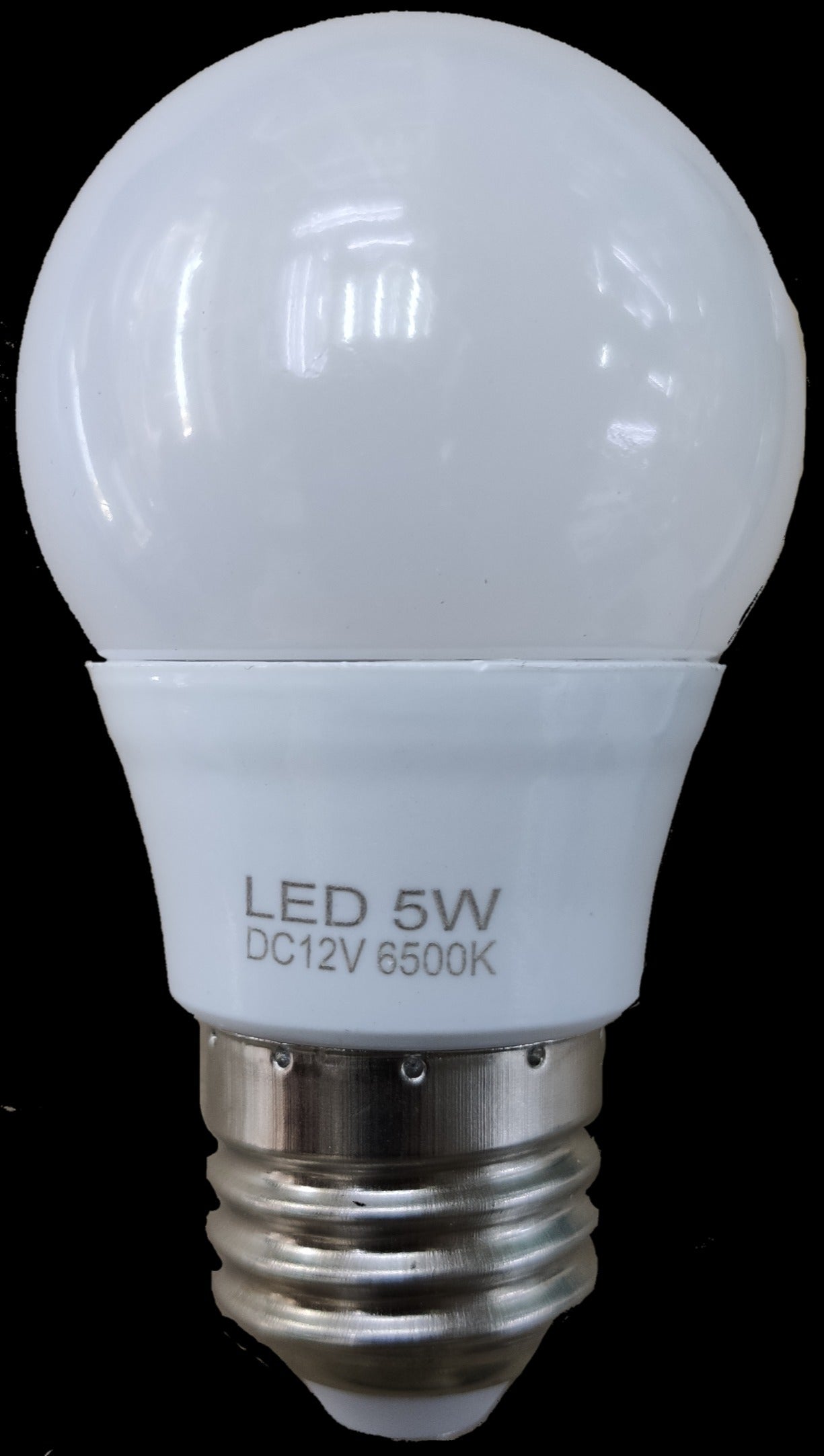 Denko LED Bulb 12V DC 5W E27 Daylight with white frosted glass and screw base
