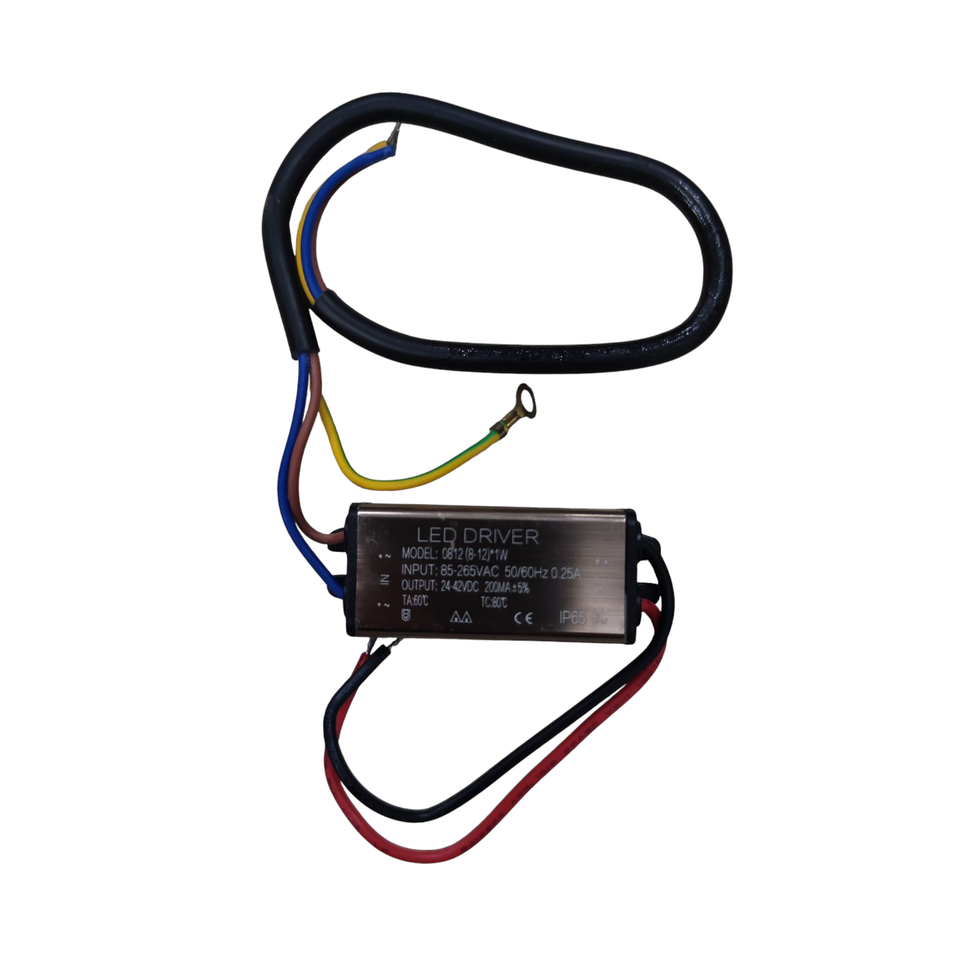 LED driver 300mA for 10W SMD chip with multi-color wires for efficient power management