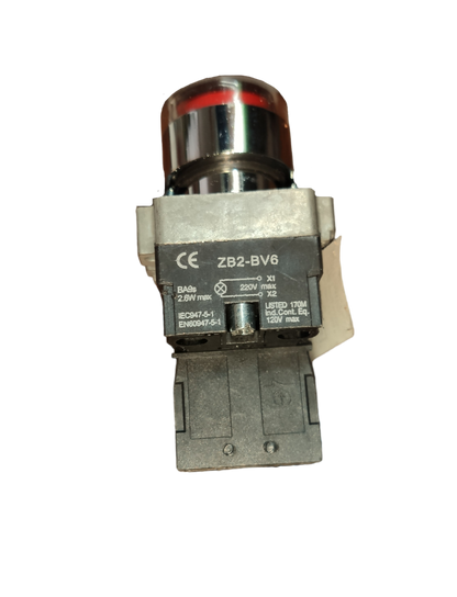 Grippes LED Indicator Lamp 22mm 220V 5A with red light for power points and switches