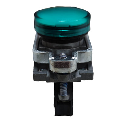 Schneider LED Pilot Lamp 22mm 220V with a green lens for industrial lighting installations