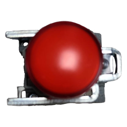 Schneider LED Pilot Lamp 22mm 220V in red with a robust metal mount for lighting applications