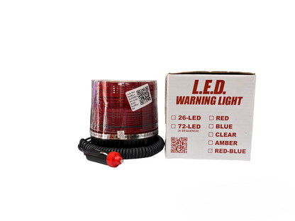 Sub Zero Light Warning Light 12V or 24V red LED warning light with 26 or 72 LEDs for safety use