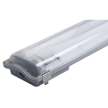 FSL LED Weather-Proof Lamp T8 2X18W 180-265V with clear protective cover and gray base