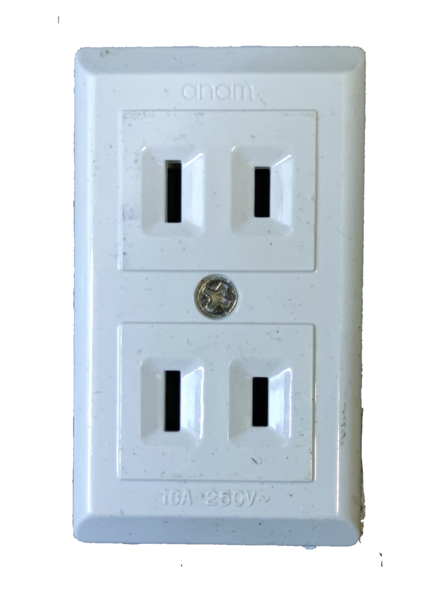 Legrand 2 gang extension outlet white power socket with two vertical plug points