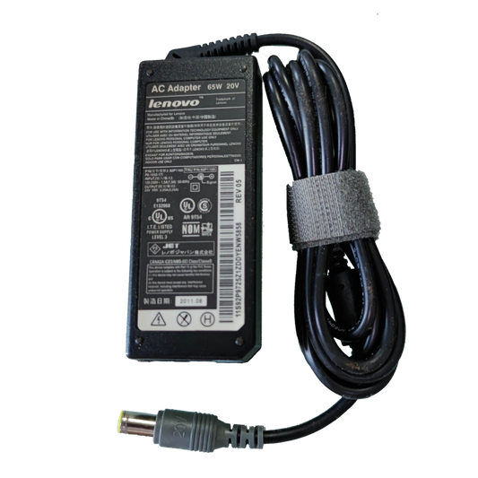 Lenovo Laptop Adaptor 20V DC 65W with Power Cord for Reliable Charging
