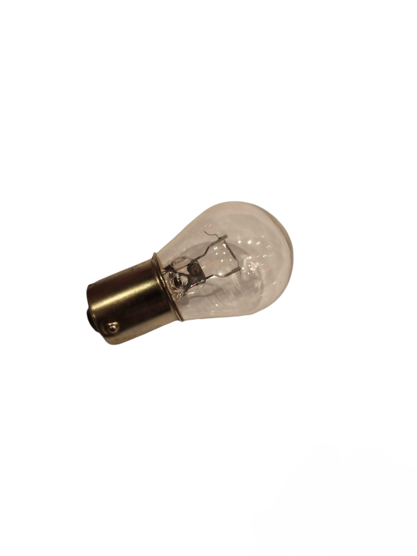 Light Bulb B15 Double Contact 12V incandescent bulb with clear glass and metal base from China