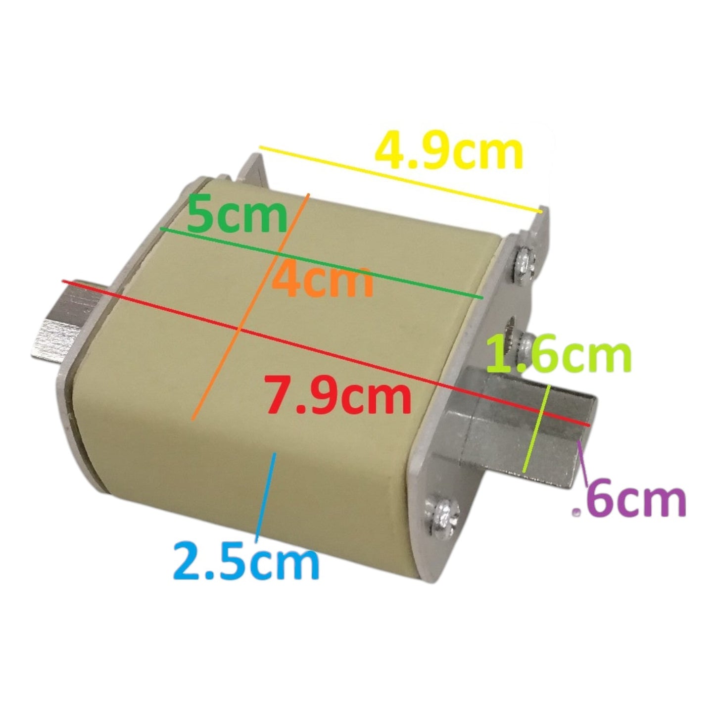 Lindner 160A NH-Type Fuse Link gG-gL 500V AC NH-00 Blade Fuse, Ceramic Fuse