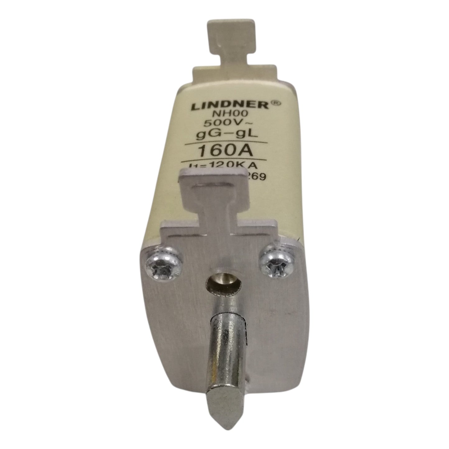 Lindner 160A NH-Type Fuse Link gG-gL 500V AC NH-00 Blade Fuse, Ceramic Fuse