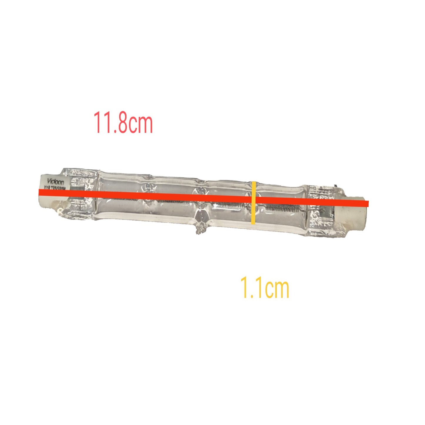 Vicloon Linear Halogen Bulb 500W 220V 118mm