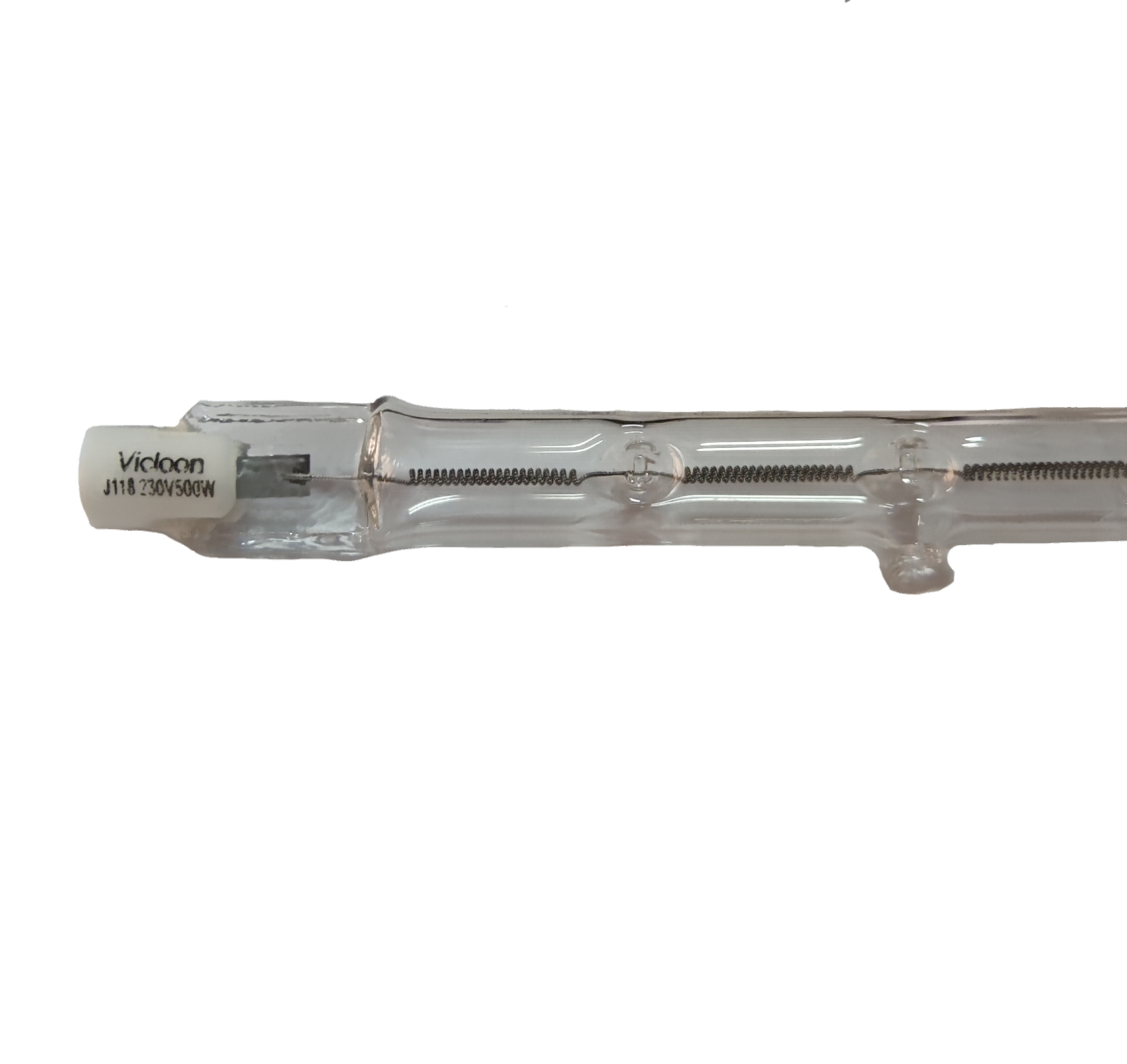 Vicloon linear halogen bulb 500W 220V with clear glass tube and visible filament