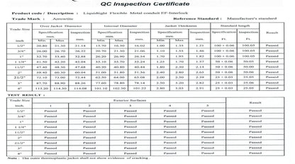 Arrowtite Liquidtight Flexible Conduit 4 inch 100mm, Liquid tight Flexible Hose 4 inch 100mm