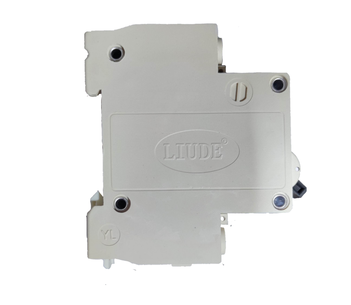 White Liude manual transfer switch 16A single pole DIN rail mount module for electrical panels