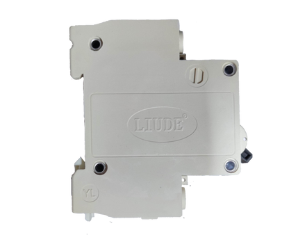 White Liude manual transfer switch 16A single pole DIN rail mount module for electrical panels