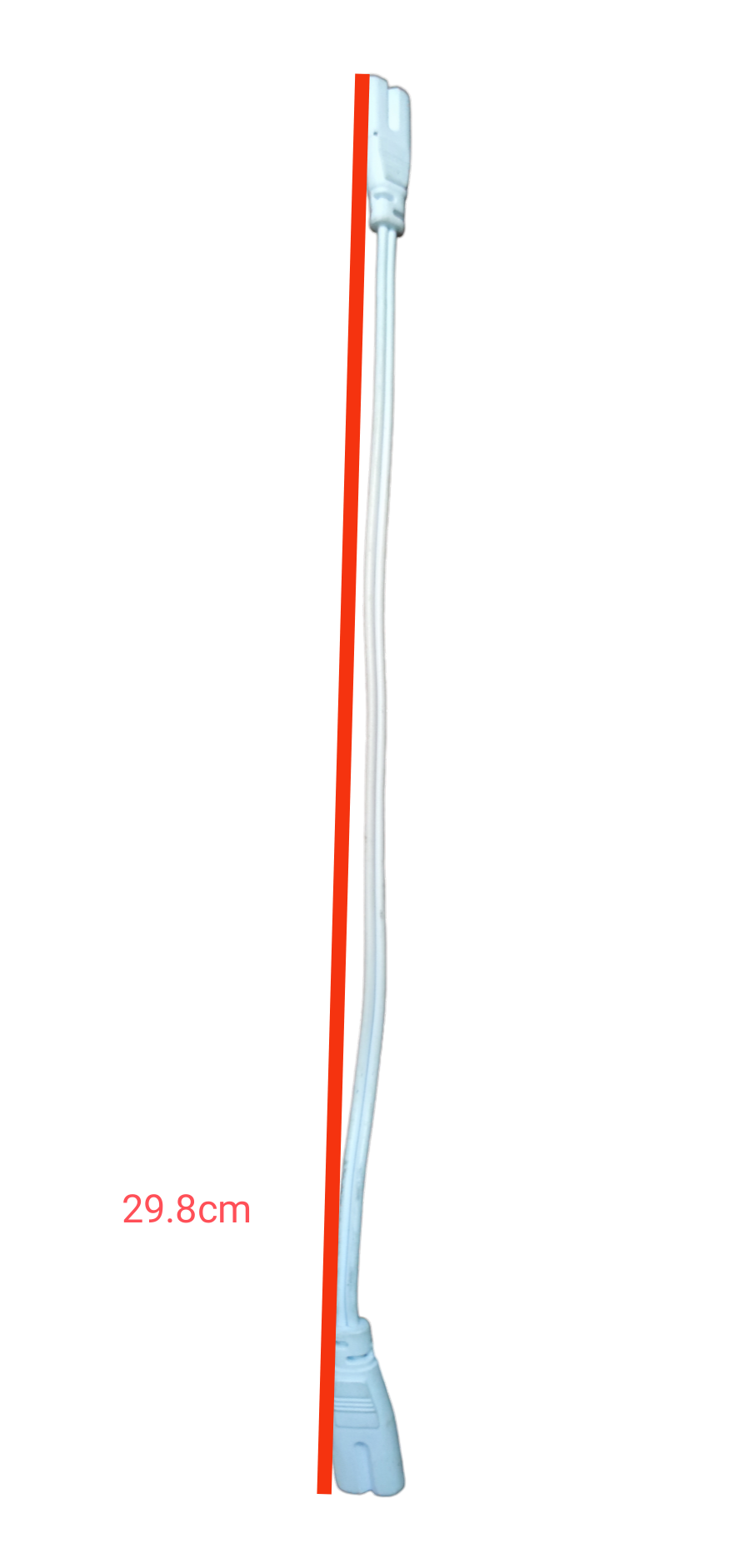 Local T5 end to end connector 250V with a 29.8cm length for electrical applications