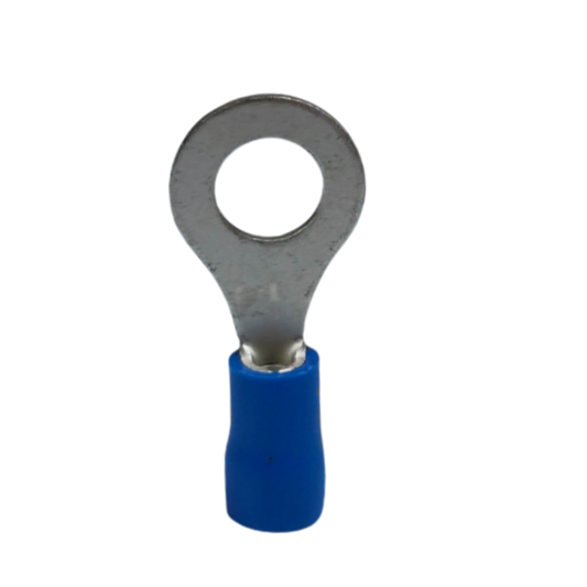Local terminal lugs for panel boards featuring a durable metal connector and insulated blue sleeve