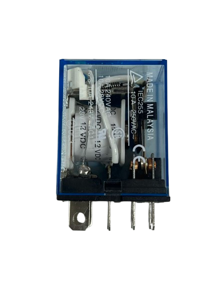 Omron LY2NJ 12V DC 8 Pins Relay Switch with transparent casing showing internal components
