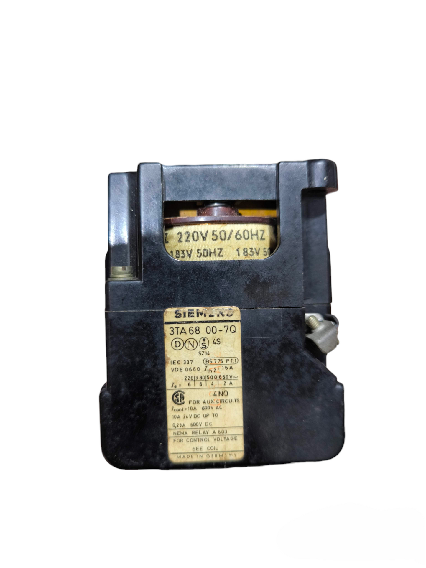 Siemens Magnetic Contactor 4NO 10A 220V black electrical switch component for power points and plugs