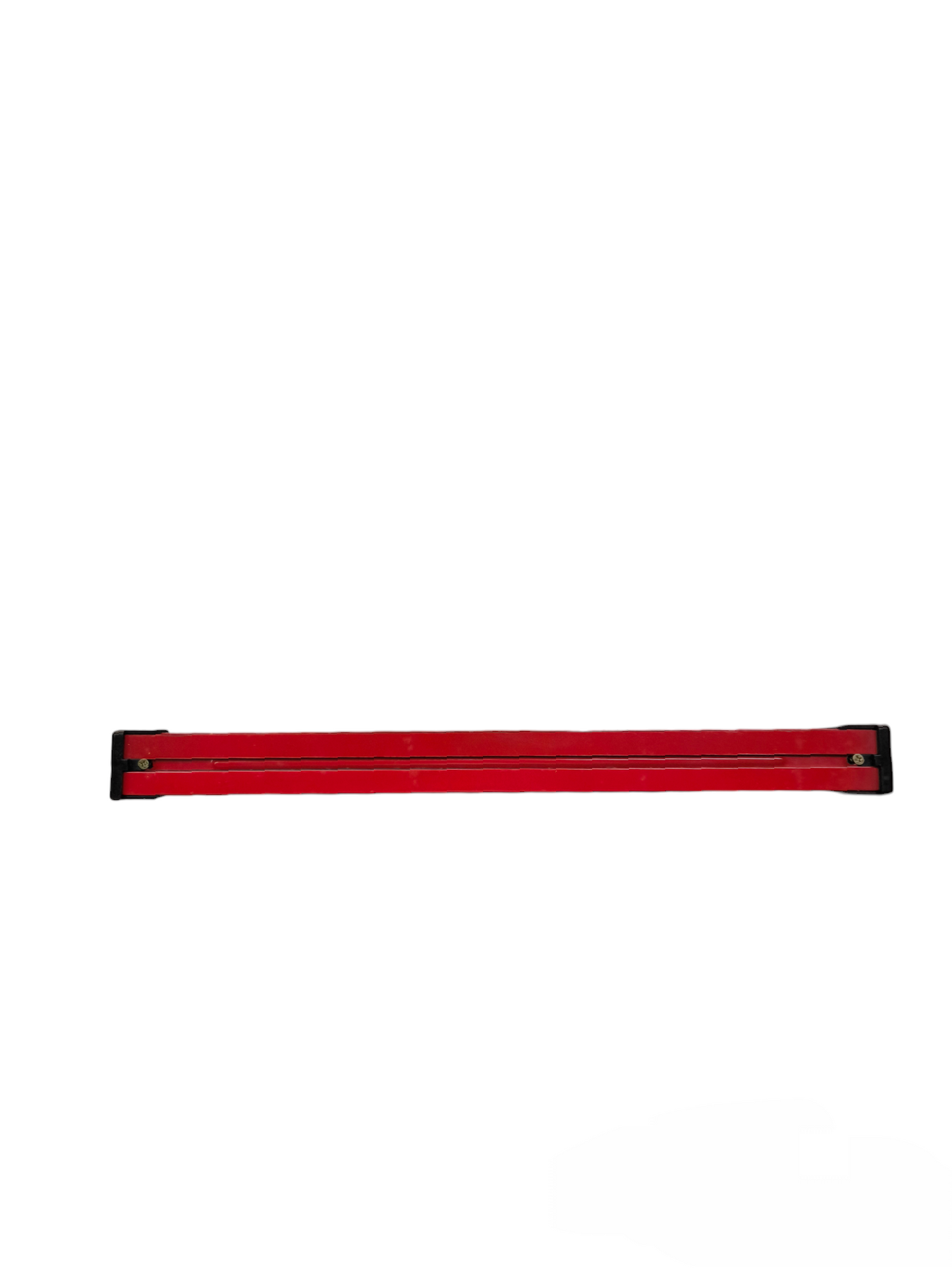 Red magnetic tool organizer bar for efficient tool storage and easy access in your workspace