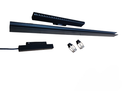 ILLUMIQ TERRA Magnetic Track Light 1 Meter 50mm black ceiling light components and connectors