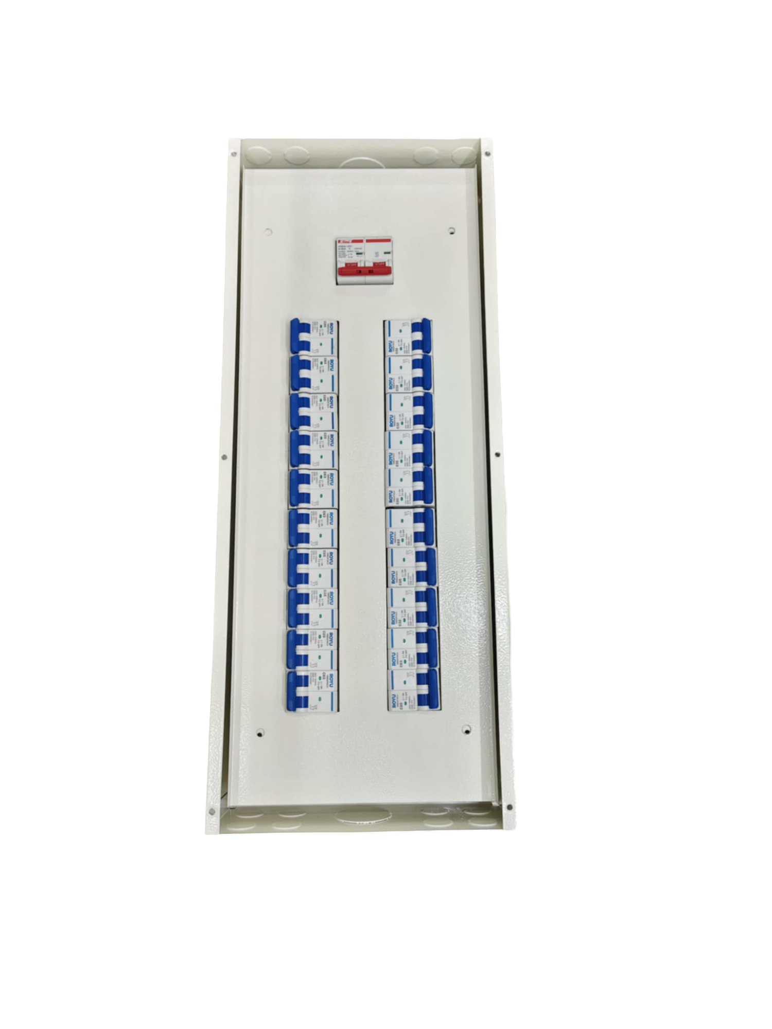 Main breaker panel 2 pole 20 branch electrical circuitry part by Himel Koten Royu with multiple circuit breakers