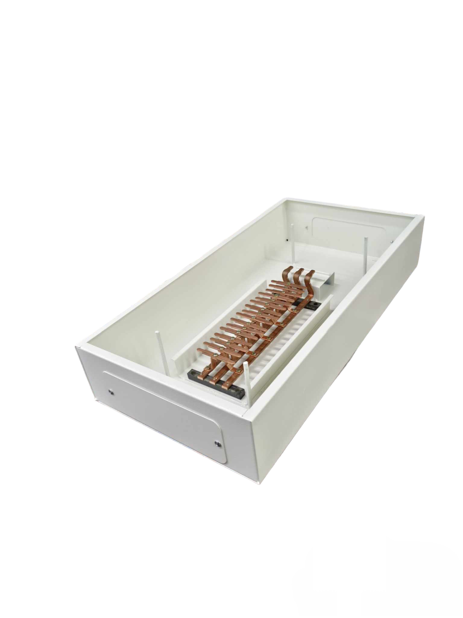 Chint main distribution panel with 16 branches electrical circuitry component in white metal casing