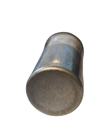 Mallory 40uF 370VAC capacitor with a metallic finish and compact design for electrical applications