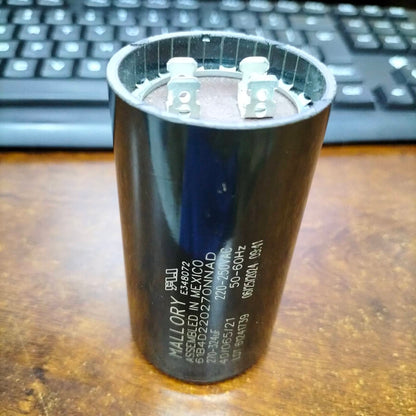 Mallory Motor Capacitor 270-324uF 220V for electrical circuitry applications