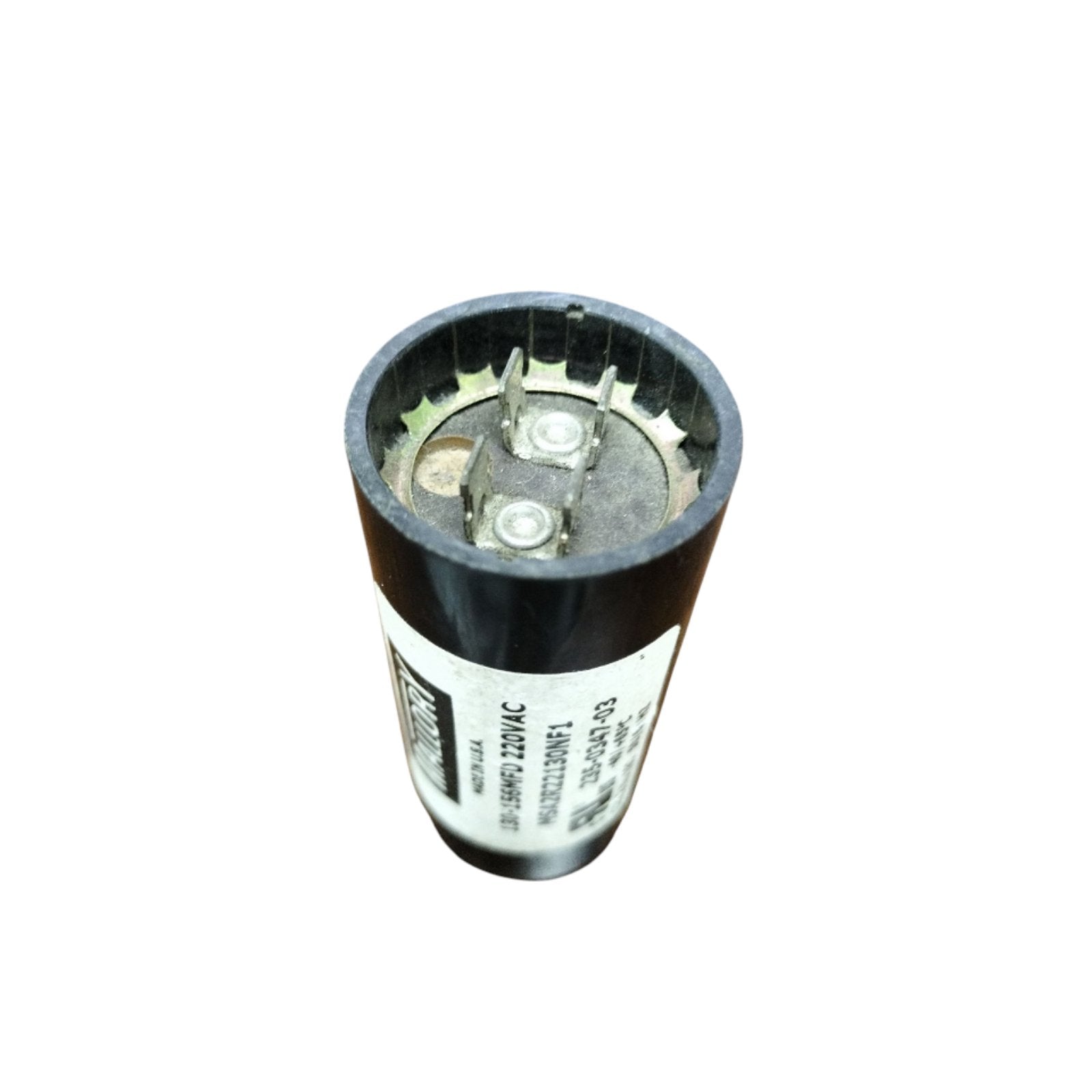 Mallory Starting Capacitor 130-156uF 220V with Two Connection Terminals for Electrical Applications