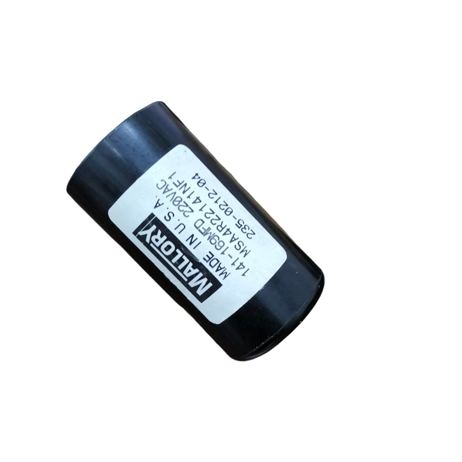 Mallory Starting capacitor 141-169uF 220V for reliable fan performance and efficiency