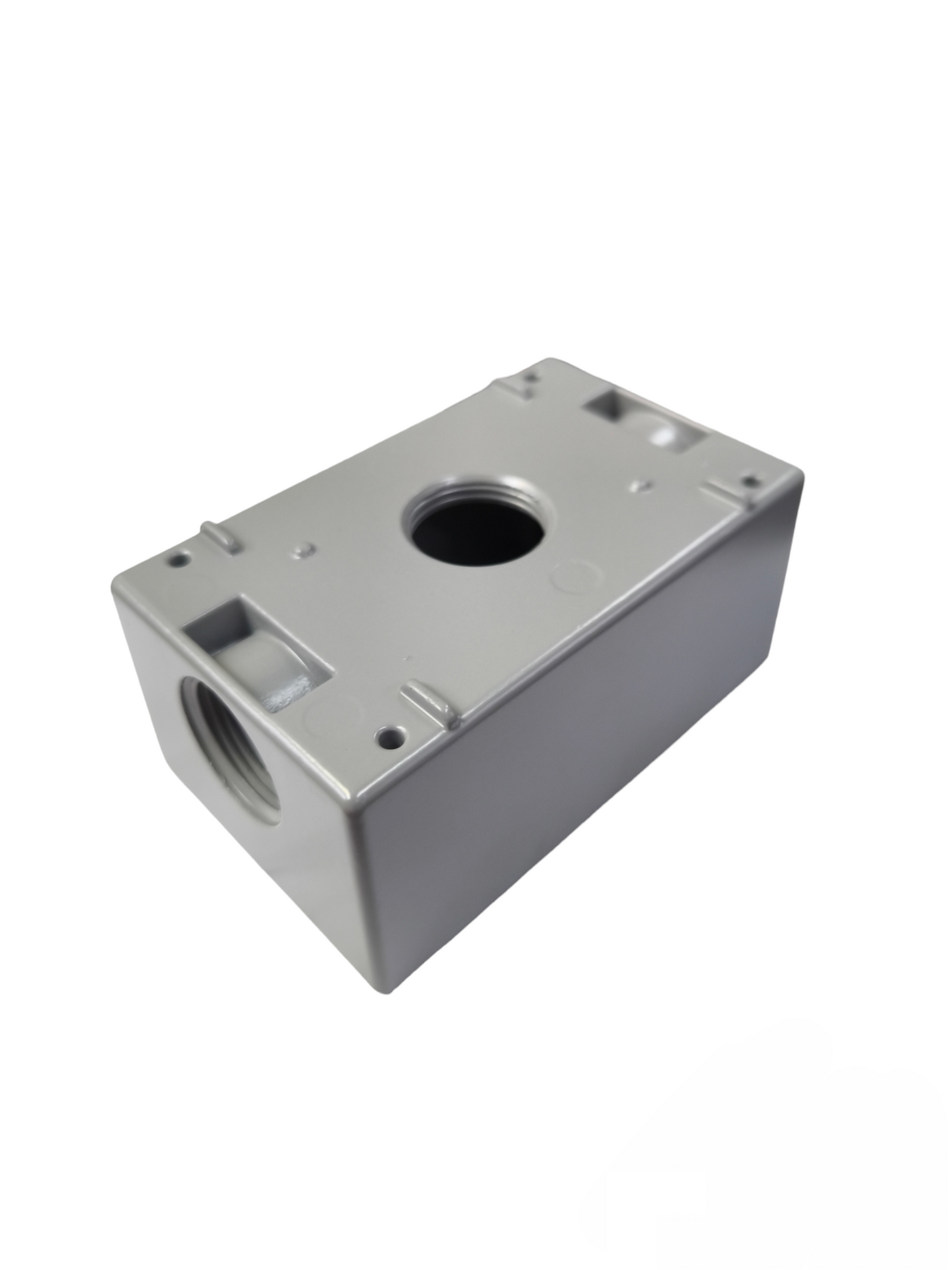 Surer Marine Utility Box 2x4 Top x Side Hub and Bottom Hub gray electrical enclosure box