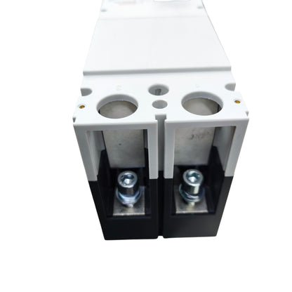 Maxge 250A 2Pole Industrial Circuit Breaker with dual terminals and white and black casing
