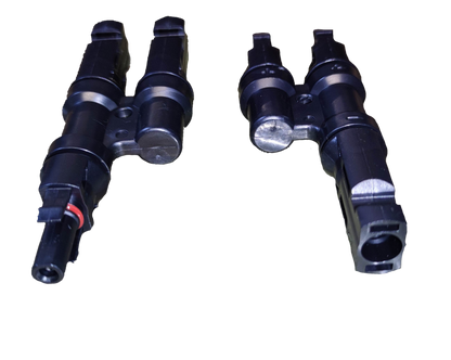 ZwitseRise MC4 connector 1x2 IP67 for secure electrical connections in outdoor applications