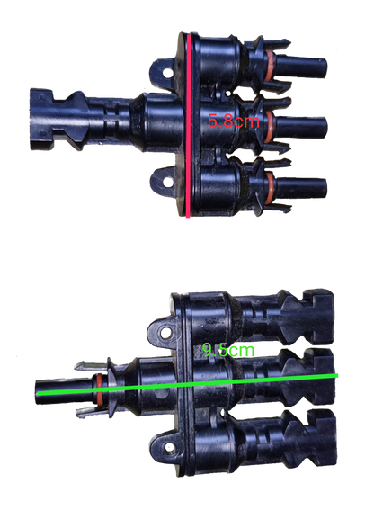 ZwitseRise MC4 connector 3x3 waterproof for reliable electrical connections and durability