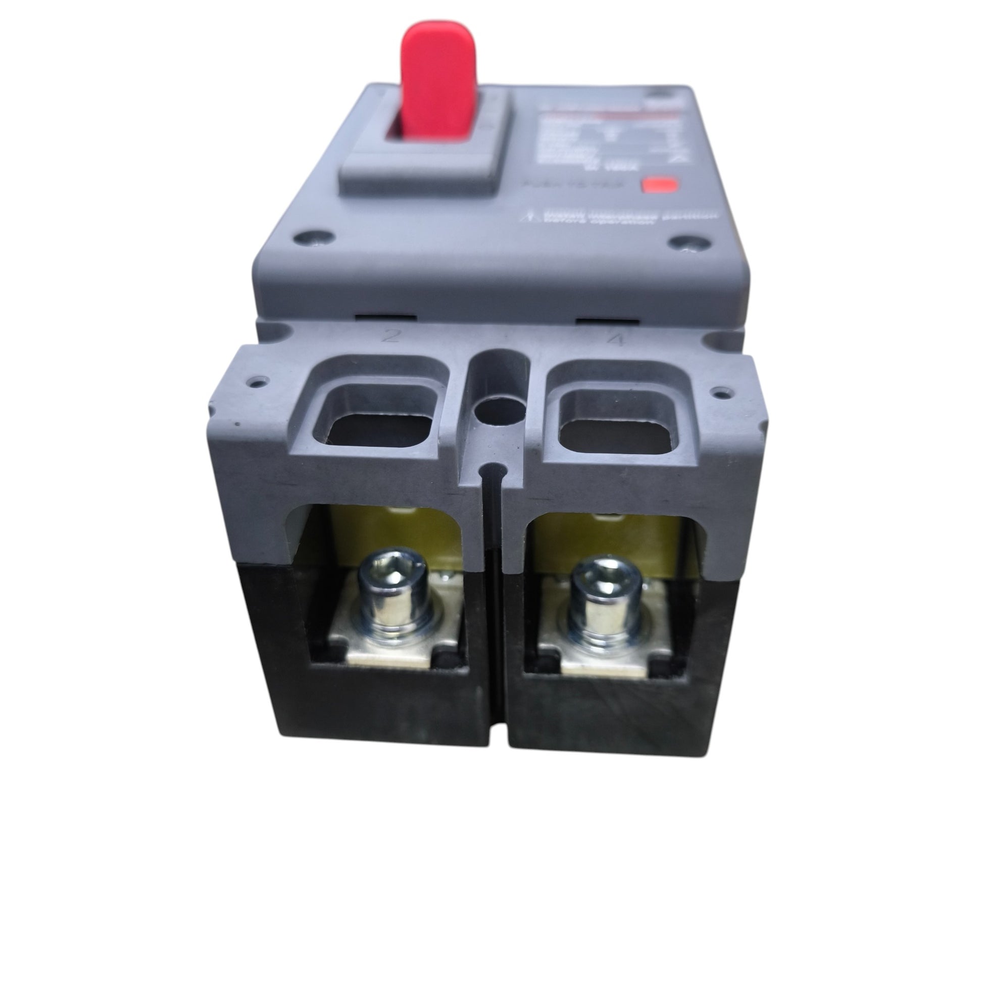 Himel 160A 2 Pole 220V 36KAIC 400V AC MCCB breaker with red switch and dual terminals
