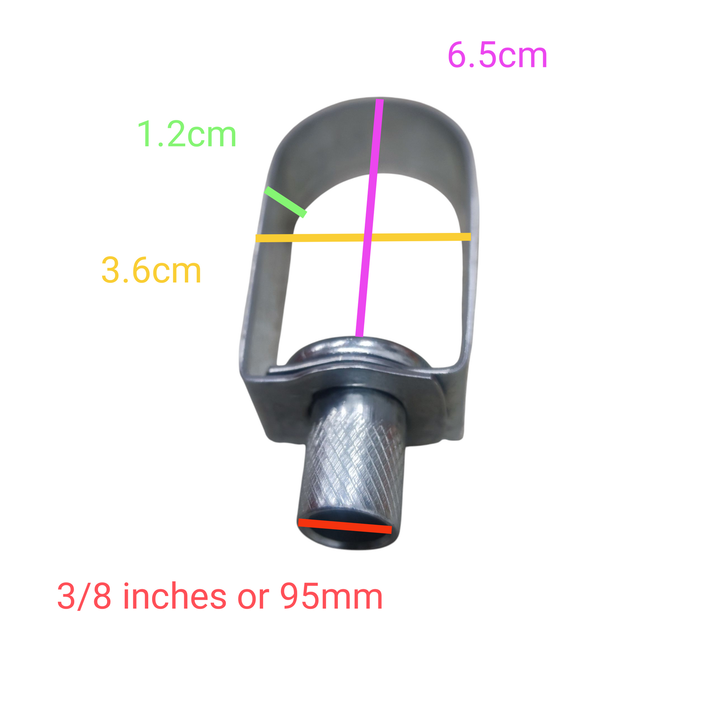 McGill 1 inch loop hanger 36mm made of durable metal for secure pipe support and installation