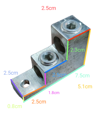 McGILL mechanical lug 350MCM made of durable metal with precise dimensions for electrical connections