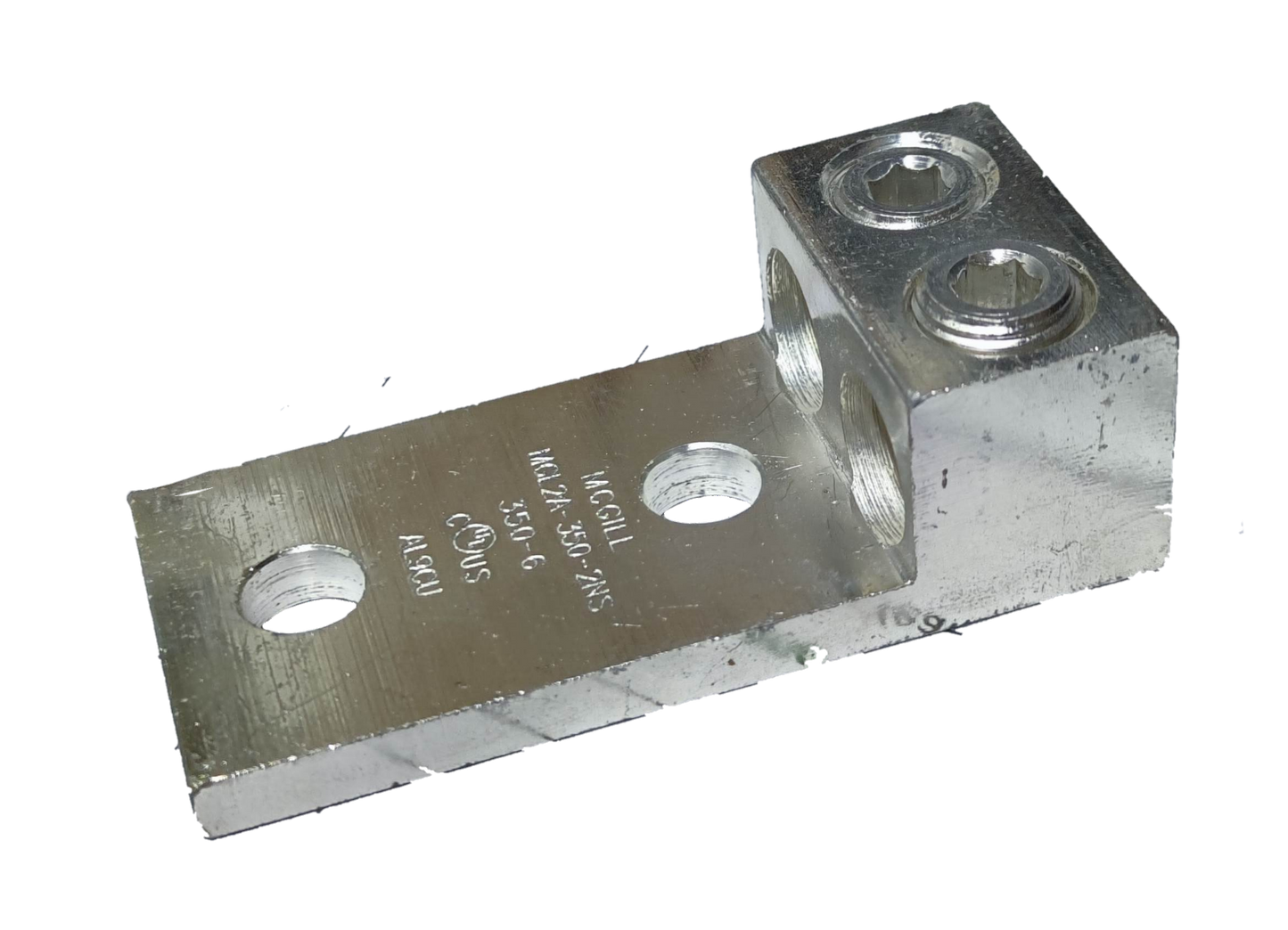 McGILL Mechanical Lugs 2 x 350MCMx2 silver electrical connector for heavy-duty wiring