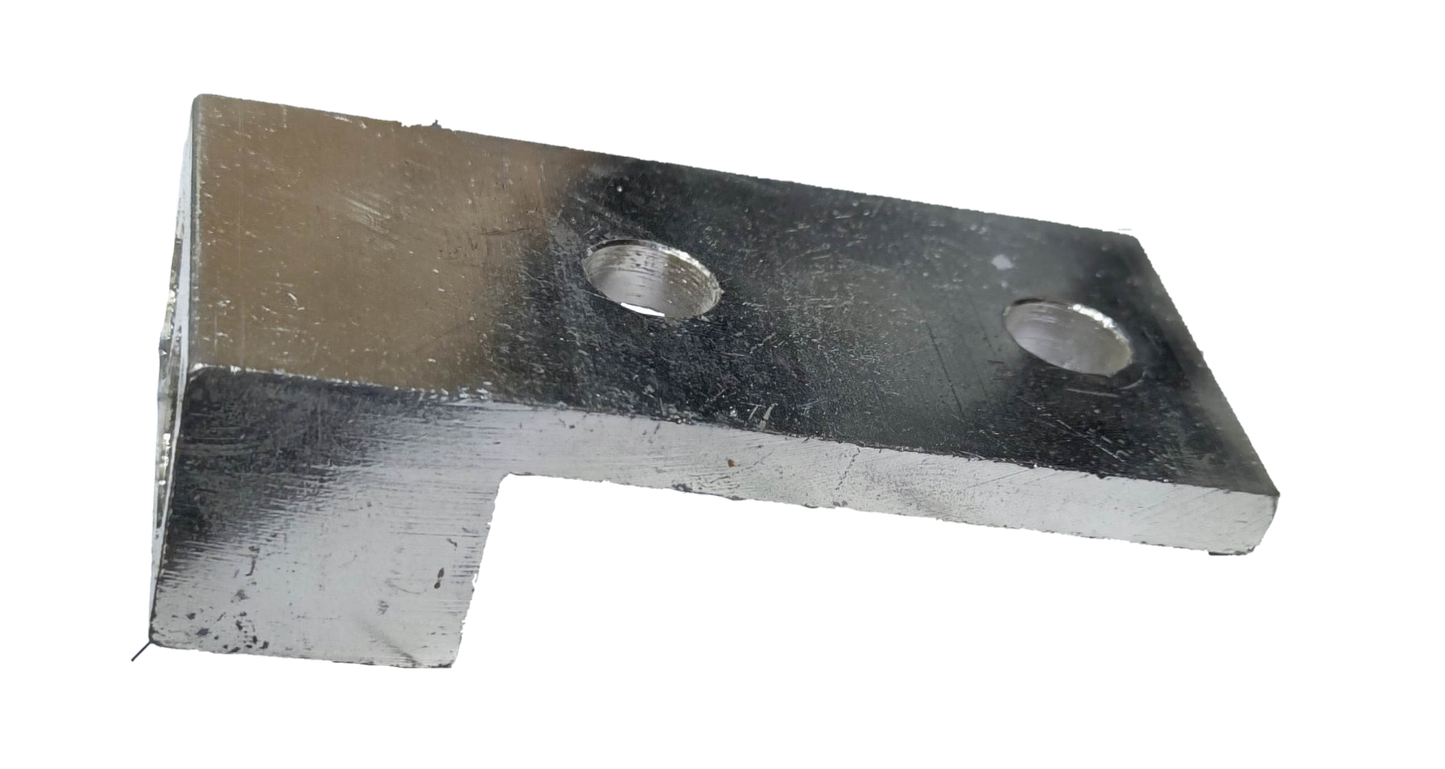 McGILL Mechanical Lugs 2 x 350MCMx2 heavy-duty silver electrical connector with two bolt holes