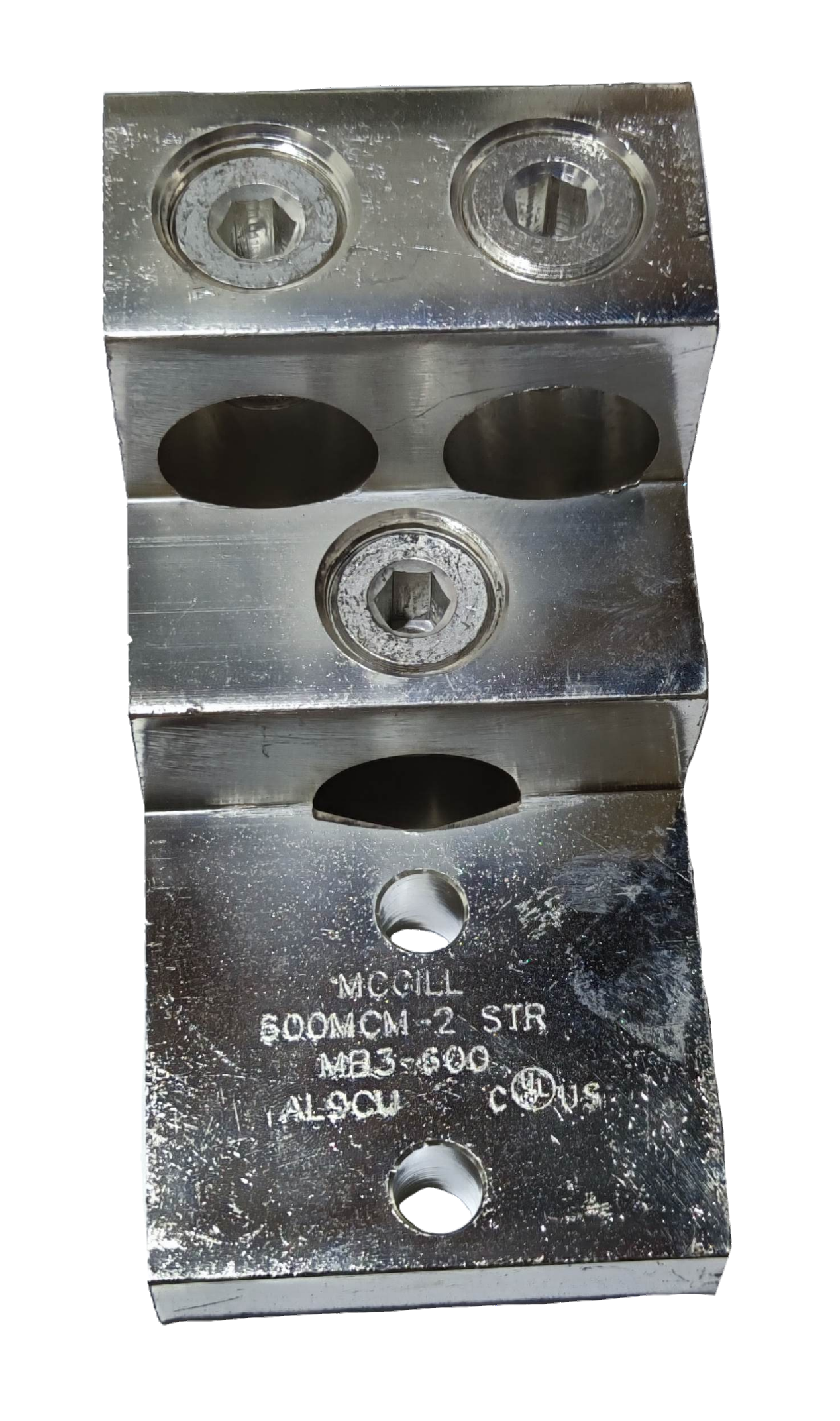 McGILL Mechanical Lugs 3 x 600MCM heavy-duty electrical connector with three bolt holes