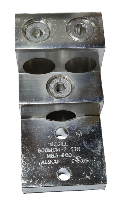 McGILL Mechanical Lugs 3 x 600MCM heavy-duty electrical connector with three bolt holes