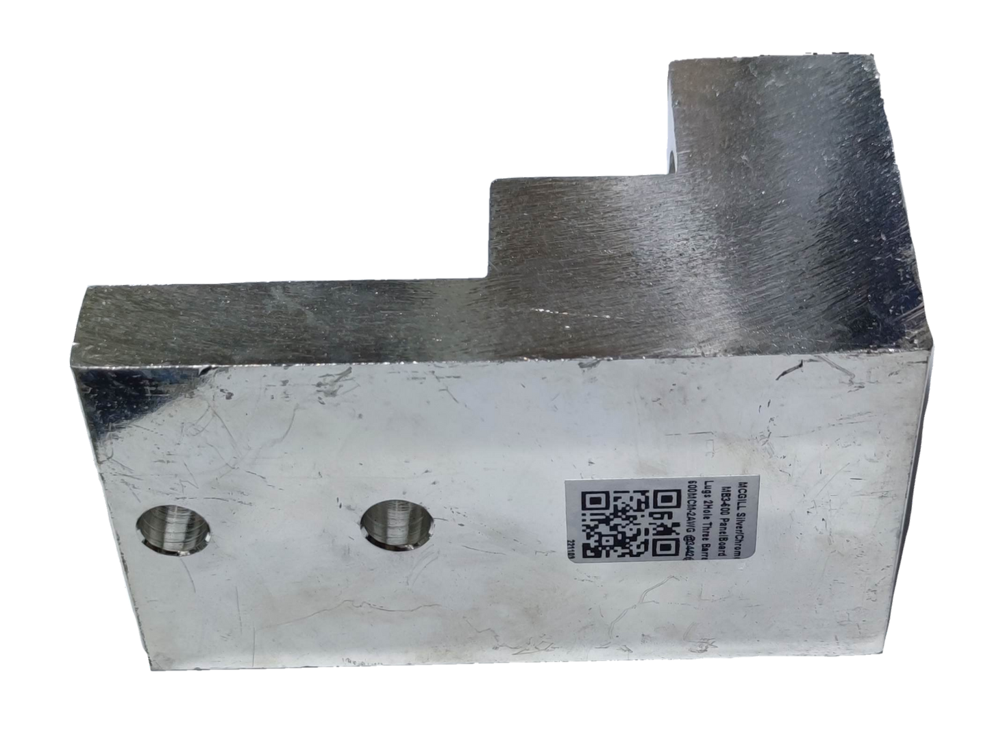 McGILL Mechanical Lugs 3 x 600MCM silver metal electrical connector with two bolt holes